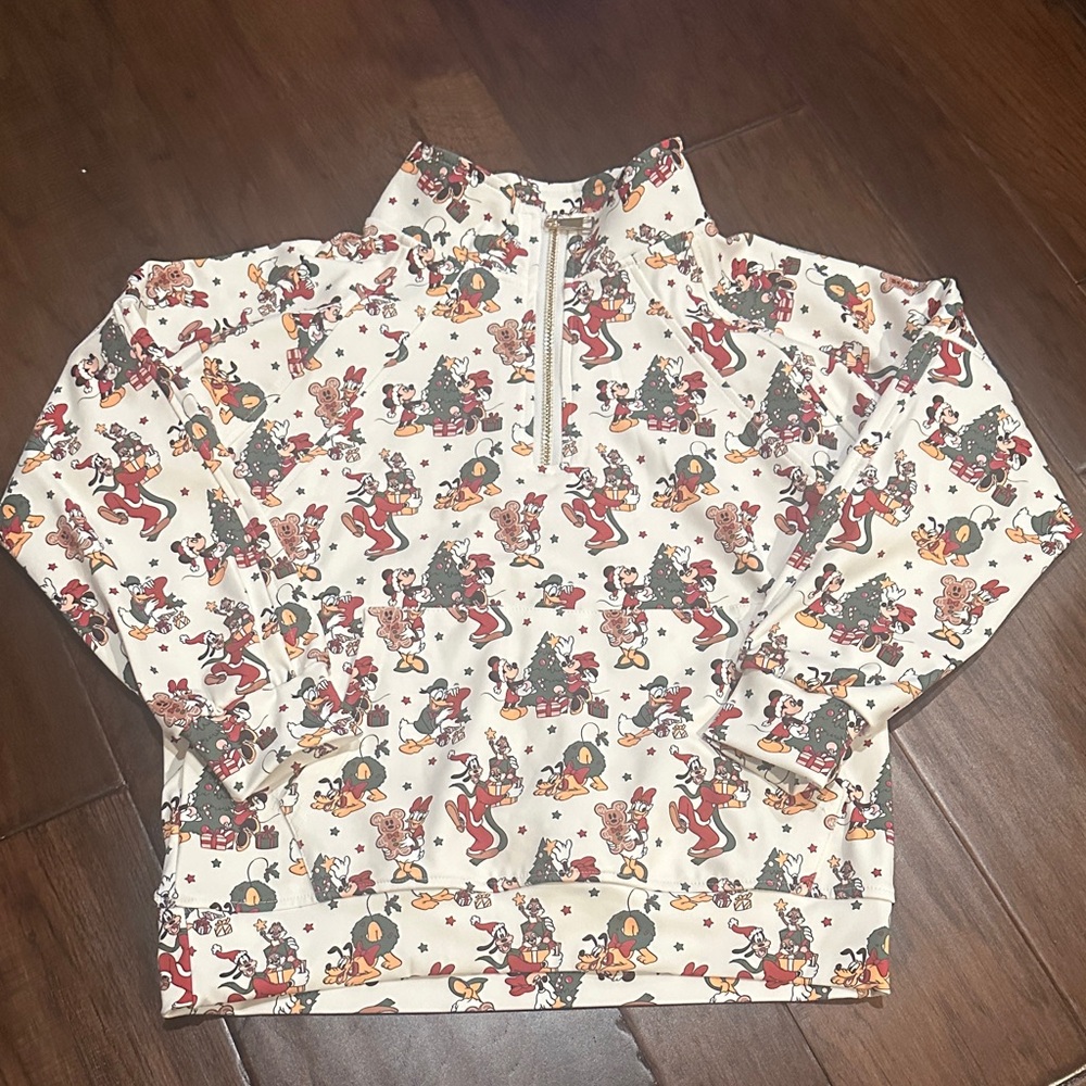 Kids Cartoon Print Pullover - Cream